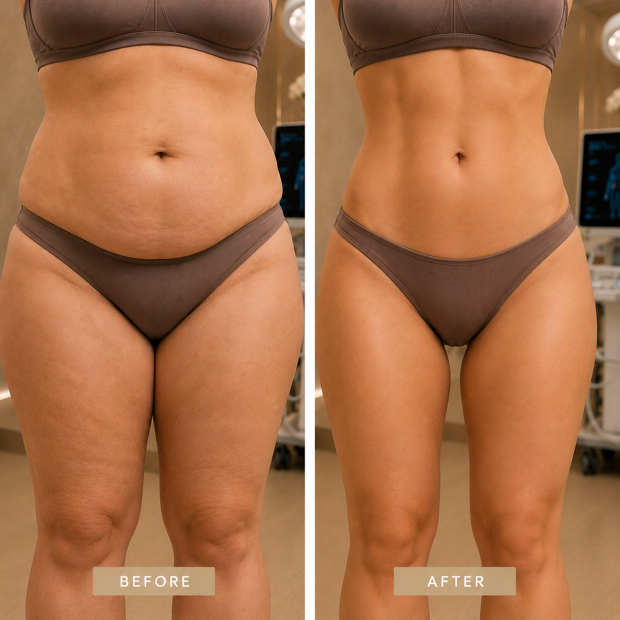 Sunface surgical body contouring before and after result